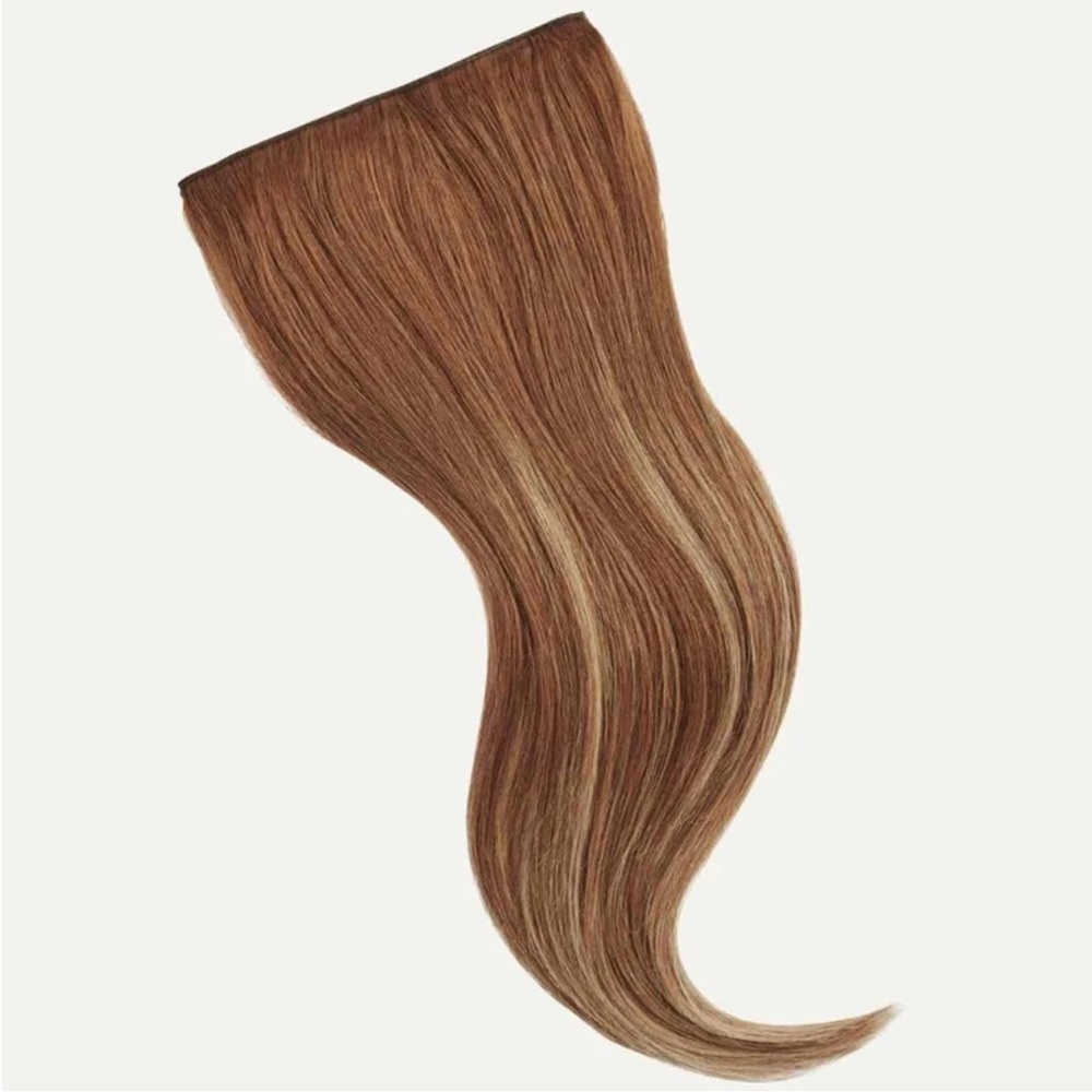 12 inch seamless natural red balayage hair extensions from Luxy